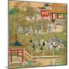 Emperor Yang Ti Strolling in His Gardens with His Wives, from a History of Chinese Emperors-null-Mounted Giclee Print