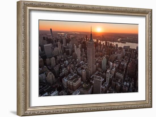 Empire Flight Sun Burst-Bruce Getty-Framed Photographic Print