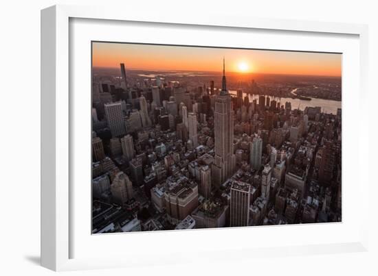 Empire Flight Sun Burst-Bruce Getty-Framed Photographic Print