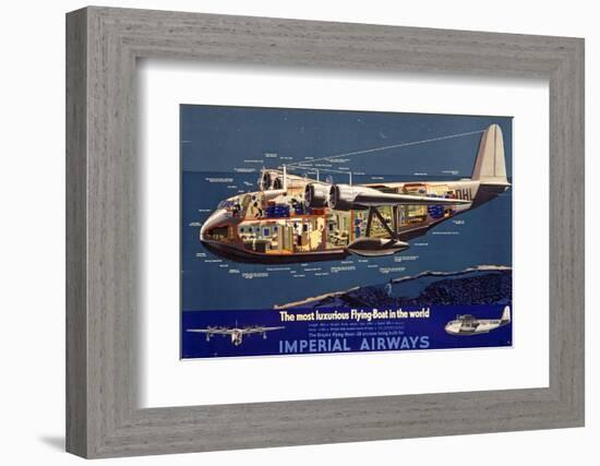 Empire Flying Boat-null-Framed Photographic Print