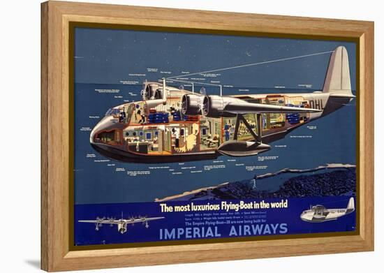 Empire Flying Boat-null-Framed Premier Image Canvas