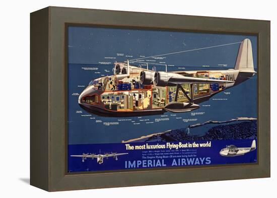 Empire Flying Boat-null-Framed Premier Image Canvas