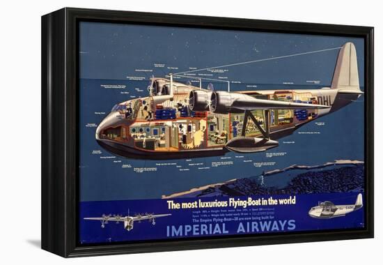 Empire Flying Boat-null-Framed Premier Image Canvas