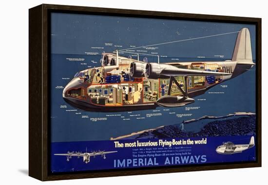 Empire Flying Boat-null-Framed Premier Image Canvas