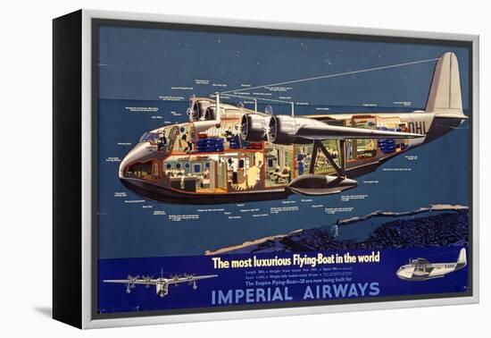 Empire Flying Boat-null-Framed Premier Image Canvas