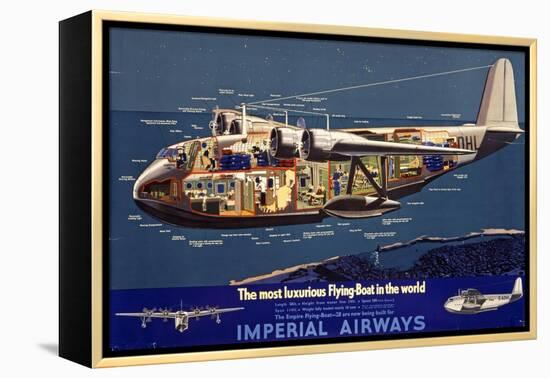 Empire Flying Boat-null-Framed Premier Image Canvas