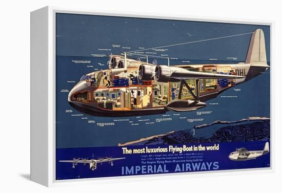 Empire Flying Boat-null-Framed Premier Image Canvas