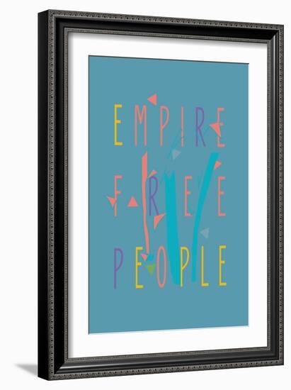 Empire Free People by Annimo-null-Framed Art Print