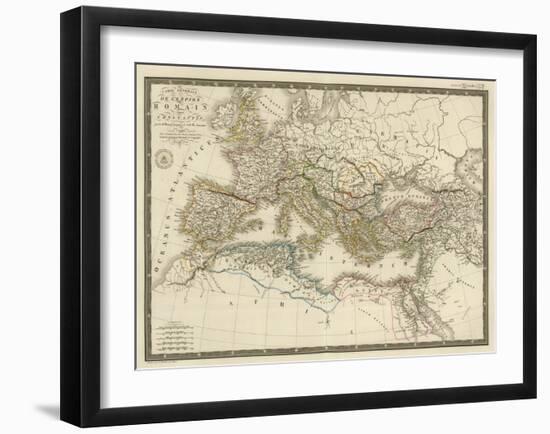 Empire Romain sous Constantin, c.1822-Adrien Hubert Brue-Framed Art Print