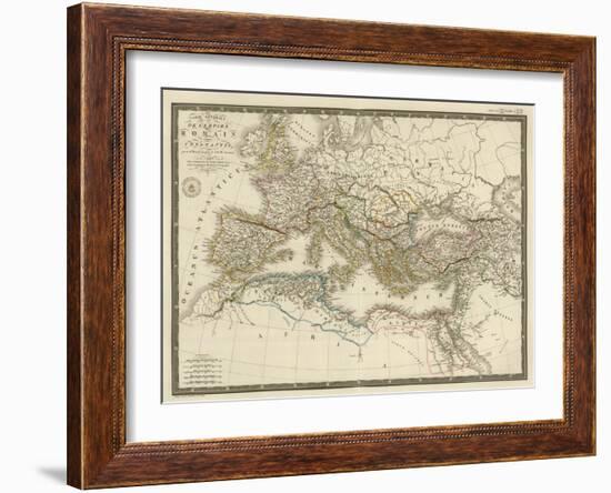 Empire Romain sous Constantin, c.1822-Adrien Hubert Brue-Framed Art Print