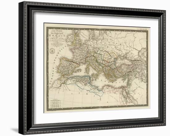 Empire Romain sous Constantin, c.1822-Adrien Hubert Brue-Framed Art Print