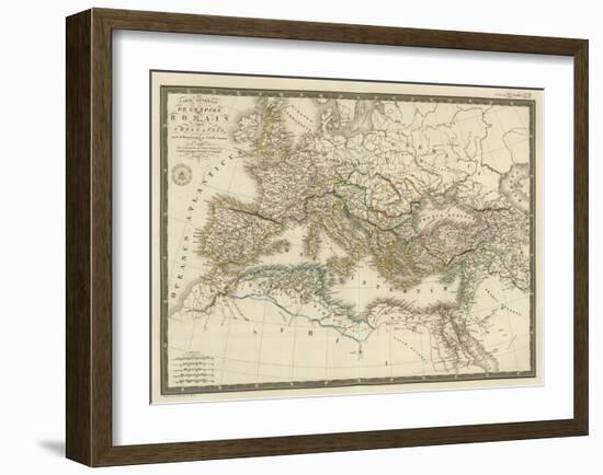 Empire Romain sous Constantin, c.1822-Adrien Hubert Brue-Framed Art Print