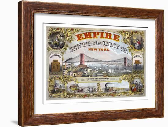 Empire Sewing Machine Company-Henry Seibert & Bros-Framed Art Print