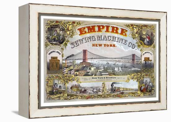 Empire Sewing Machine Company-Henry Seibert & Bros-Framed Stretched Canvas