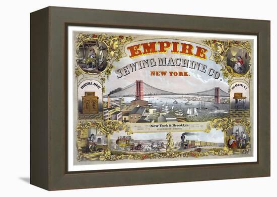 Empire Sewing Machine Company-Henry Seibert & Bros-Framed Stretched Canvas