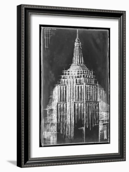 Empire State Blueprint-Ethan Harper-Framed Art Print