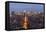 Empire State Building and city skyline, Manhattan, New York City, United States of America, North A-Fraser Hall-Framed Premier Image Canvas