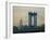 Empire State Building and Manhattan Bridge, Manhattan, New York City, USA-Jon Arnold-Framed Photographic Print