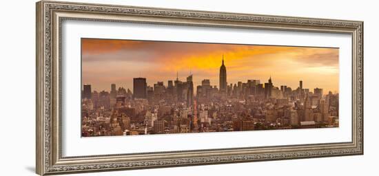 Empire State Building and Midtown Skyline, Manhattan, New York City, USA-Jon Arnold-Framed Photographic Print