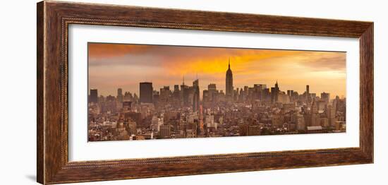 Empire State Building and Midtown Skyline, Manhattan, New York City, USA-Jon Arnold-Framed Photographic Print