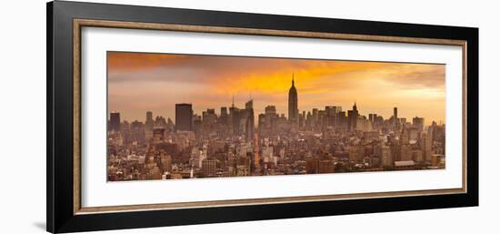 Empire State Building and Midtown Skyline, Manhattan, New York City, USA-Jon Arnold-Framed Photographic Print