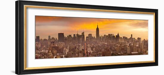 Empire State Building and Midtown Skyline, Manhattan, New York City, USA-Jon Arnold-Framed Photographic Print