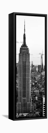 Empire State Building and One World Trade Center at Sunset, Midtown Manhattan, New York City-Philippe Hugonnard-Framed Premier Image Canvas