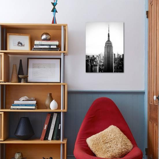Empire State Building From Rockefeller Center At Dusk Manhattan Nyc Us Old Black And White Photographic Print By Philippe Hugonnard Art Com