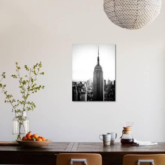 Empire State Building From Rockefeller Center At Dusk Manhattan Nyc Us Old Black And White Photographic Print By Philippe Hugonnard Art Com