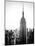 Empire State Building from Rockefeller Center at Dusk, Manhattan, NYC, US, Old Black and White-Philippe Hugonnard-Mounted Photographic Print