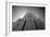 Empire State Building From Street B/W-null-Framed Photo