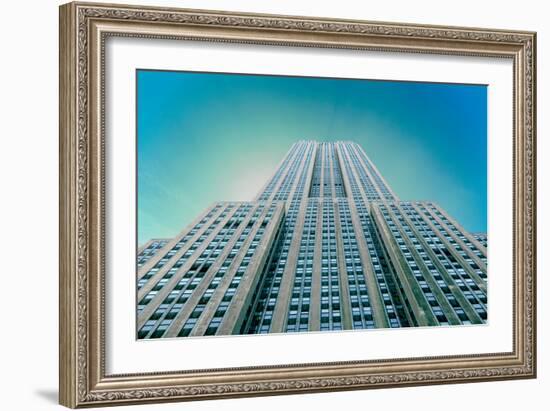 Empire State Building From Street-null-Framed Photo