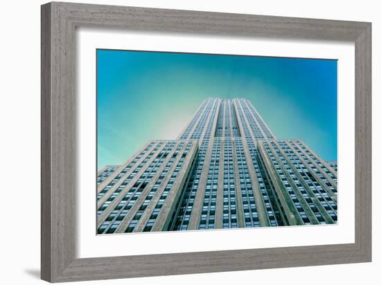 Empire State Building From Street-null-Framed Photo