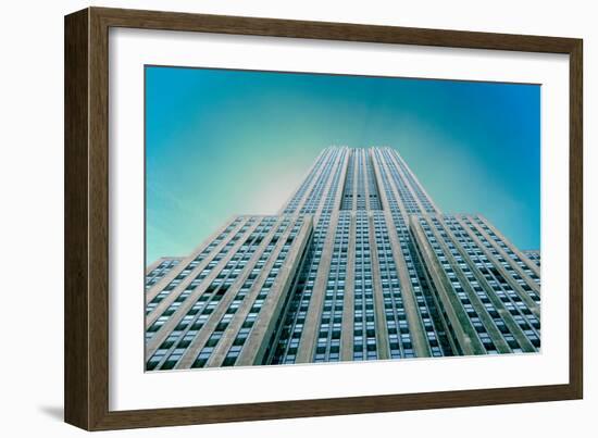 Empire State Building From Street-null-Framed Photo