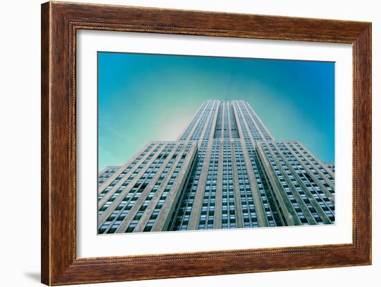 Empire State Building From Street-null-Framed Photo