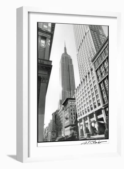 Empire State Building III-Laura Denardo-Framed Art Print