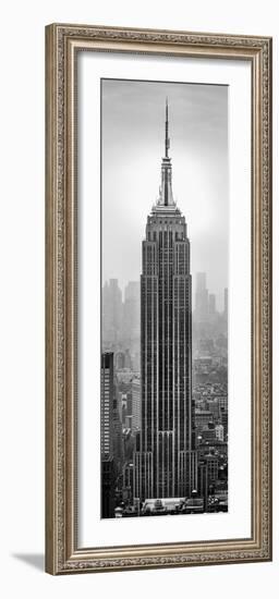 Empire State Building in a City, Manhattan, New York City, New York State, USA-null-Framed Premium Photographic Print