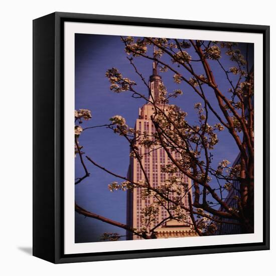 Empire State Building in the Spring, Manhattan, New York City-Sabine Jacobs-Framed Premier Image Canvas