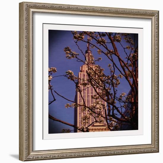 Empire State Building in the Spring, Manhattan, New York City-Sabine Jacobs-Framed Photographic Print