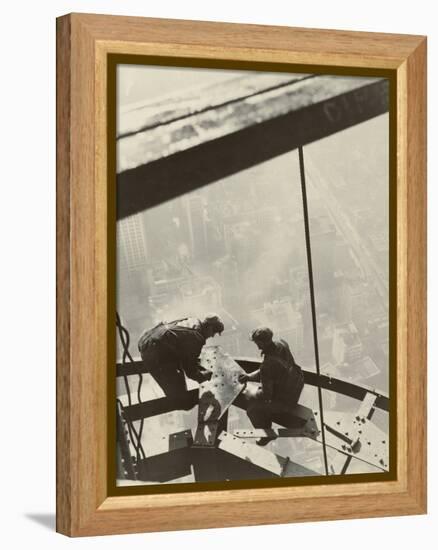 Empire State Building, New York, 1931-Lewis Wickes Hine-Framed Premier Image Canvas