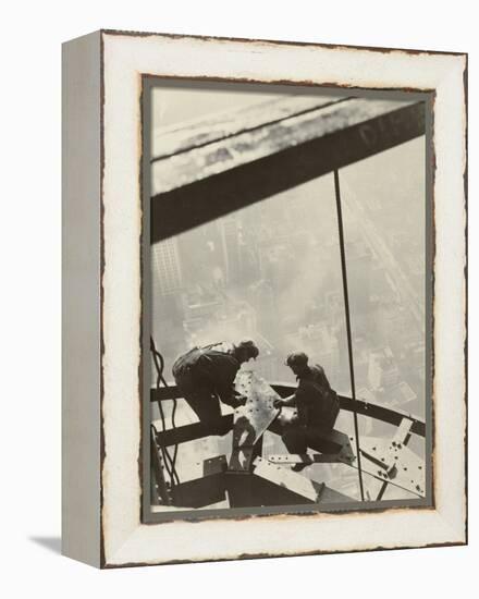 Empire State Building, New York, 1931-Lewis Wickes Hine-Framed Premier Image Canvas