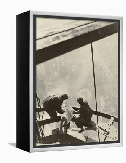 Empire State Building, New York, 1931-Lewis Wickes Hine-Framed Premier Image Canvas