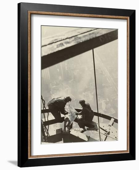 Empire State Building, New York, 1931-Lewis Wickes Hine-Framed Photographic Print