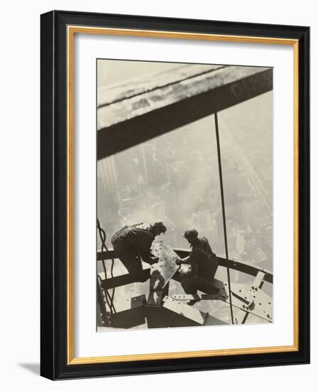 Empire State Building, New York, 1931-Lewis Wickes Hine-Framed Photographic Print