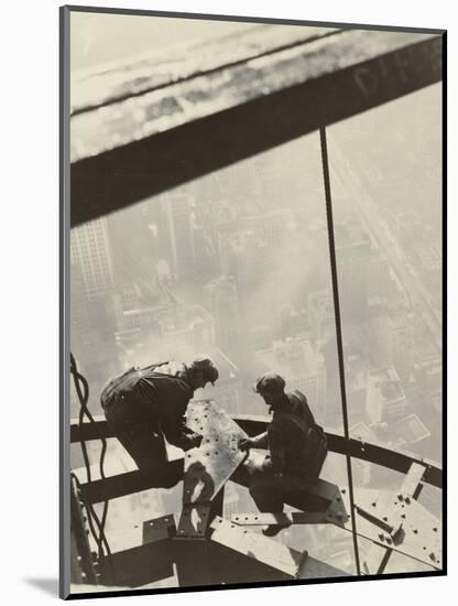 Empire State Building, New York, 1931-Lewis Wickes Hine-Mounted Photographic Print