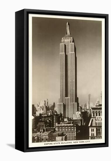 Empire State Building, New York City-null-Framed Stretched Canvas