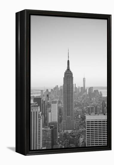 Empire State Building (One World Trade Center Behind), Manhattan, New York City, New York, USA-Jon Arnold-Framed Premier Image Canvas