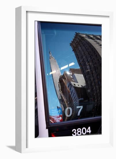 Empire State Building Reflection-null-Framed Photo