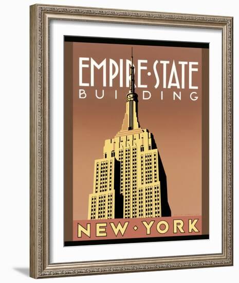 Empire State Building-Brian James-Framed Art Print