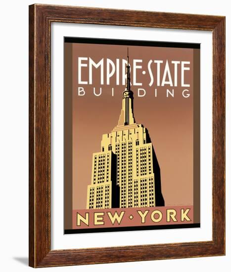 Empire State Building-Brian James-Framed Art Print